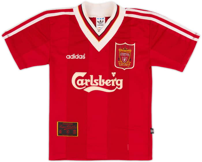 1995-96 Liverpool Home Shirt - 5/10 - (Y)