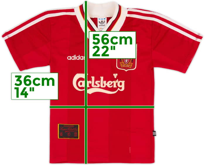 1995-96 Liverpool Home Shirt - 5/10 - (Y)