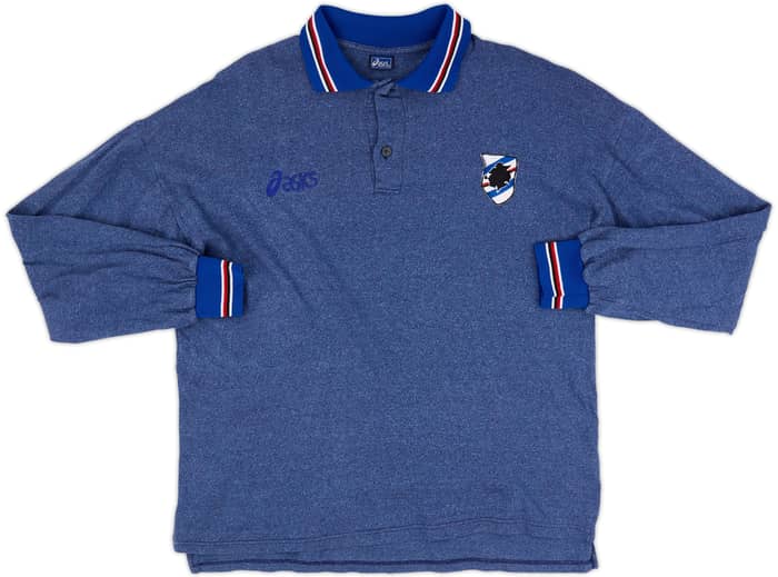 Camiseta polo Asics de manga larga del Sampdoria 1994-96 - 10/10 - (XL)