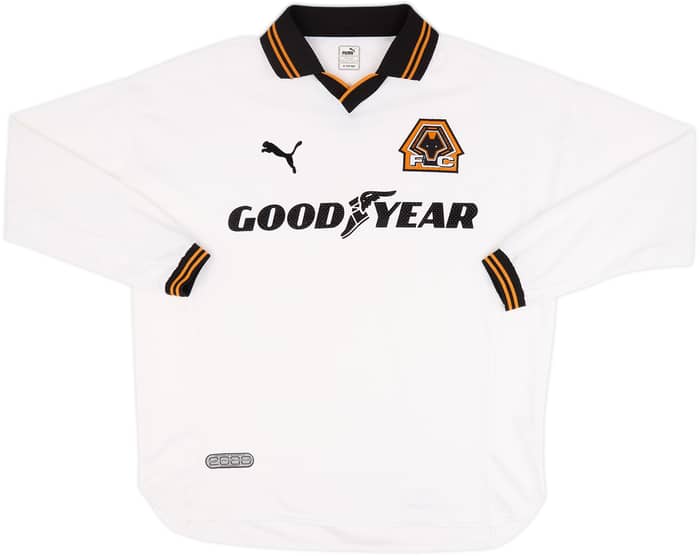 Camiseta de visitante de manga larga del Wolves 1999-00 - 9/10 - (XL)