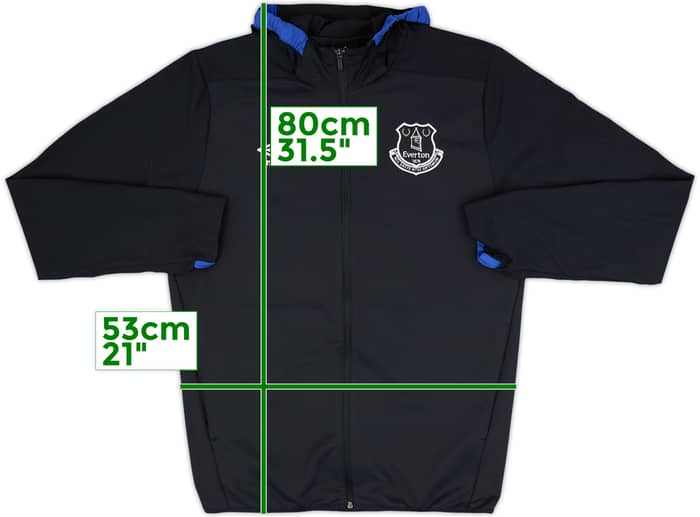 2017-18 Everton Umbro Hooded Track Jacket - 10/10 - (L)