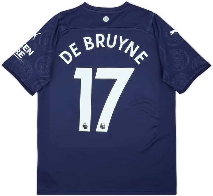 2021-22 Manchester City Third Shirt De Bruyne #17 - 10/10 - (15-16 Years)