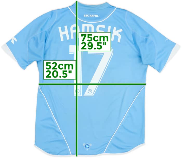 2007-08 Napoli Home Shirt Hamsik #17 - 6/10 - (L)