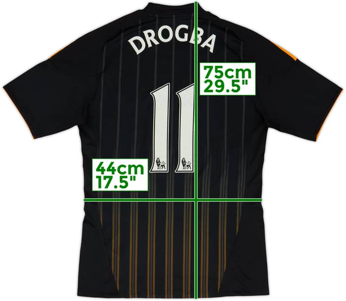 Camiseta de visitante del Chelsea 2010-11 Drogba #11 - 6/10 - (S)