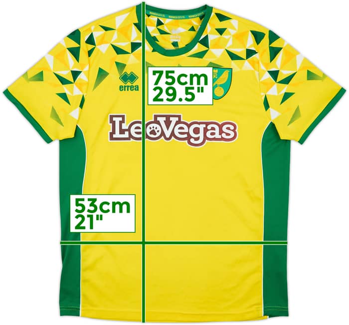 2018-19 Norwich Home Shirt - 4/10 - (L)