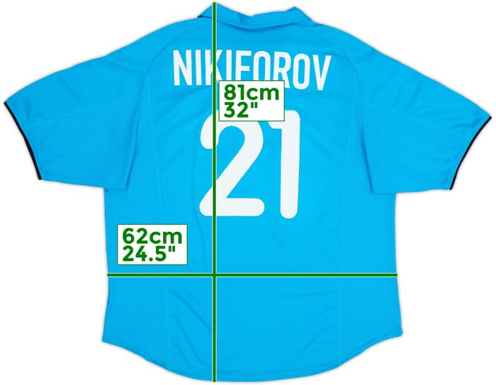 2001-02 PSV Player Issue Away Shirt Nikiforov #21 - 8/10 - (XL)