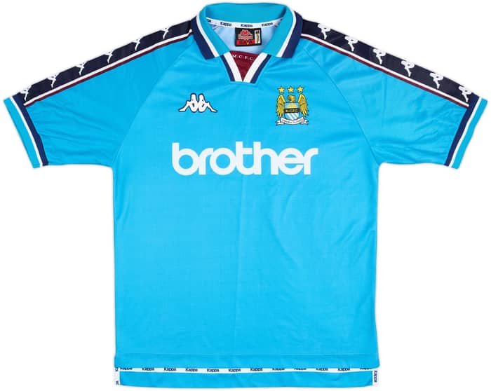 1997-99 Manchester City Home Shirt - 9/10 - (M)