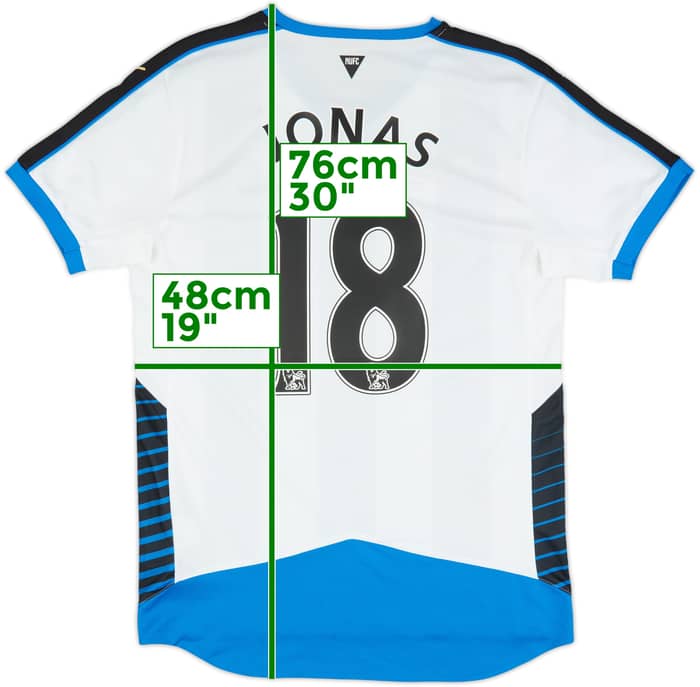 2015-16 Newcastle Home Shirt Jonas #18 - 8/10 - (M)