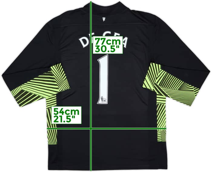 Camiseta de portero del Manchester United 2011-12 De Gea #1 - 8/10 - (L)