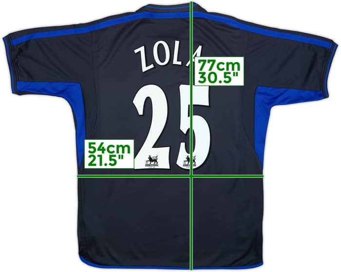 2002-04 Chelsea Away Shirt Zola #25 - 10/10 - (L)