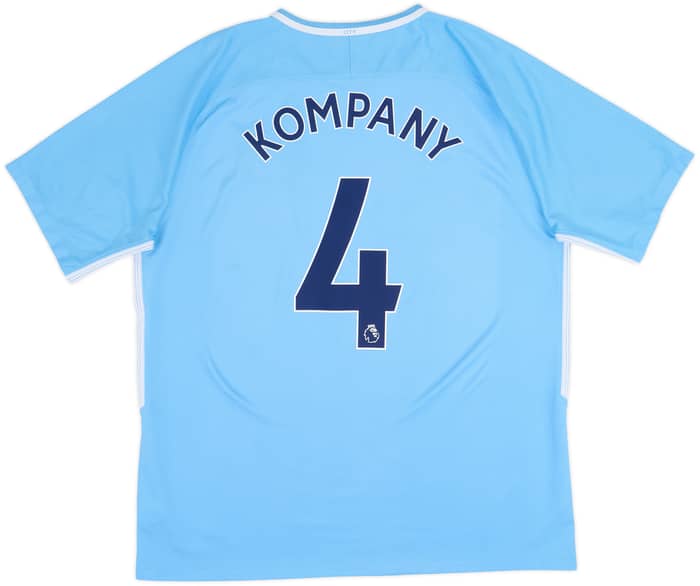 2017-18 Manchester City Home Shirt Kompany #4 - 6/10 - (XL)