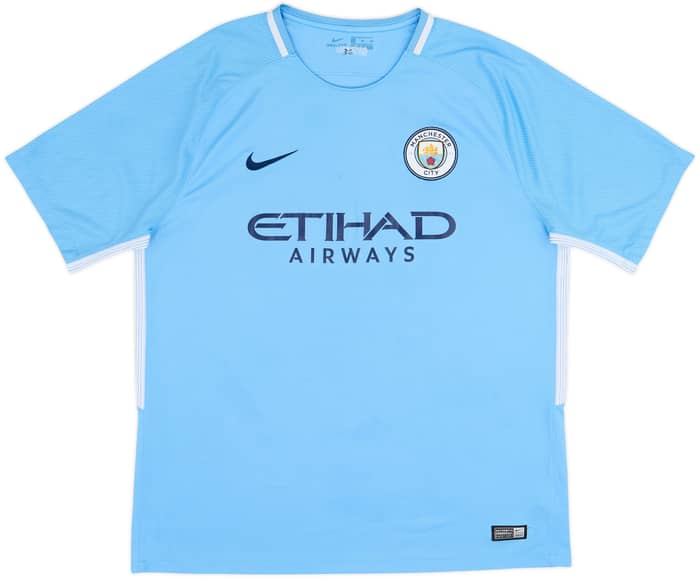2017-18 Manchester City Home Shirt Kompany #4 - 6/10 - (XL)
