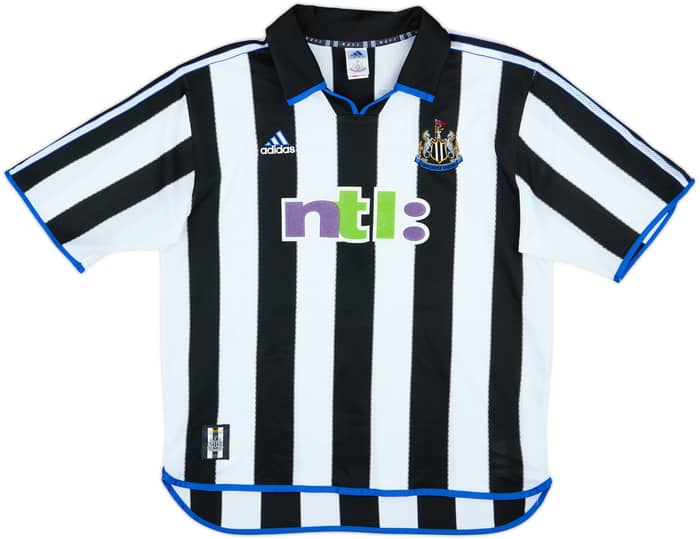 2000-01 Newcastle Home Shirt Shearer #9 - 9/10 - (XL)