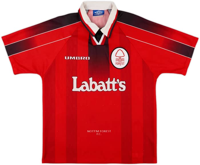 1996-97 Nottingham Forest Home Shirt Pearce #3 - 7/10 - (L)