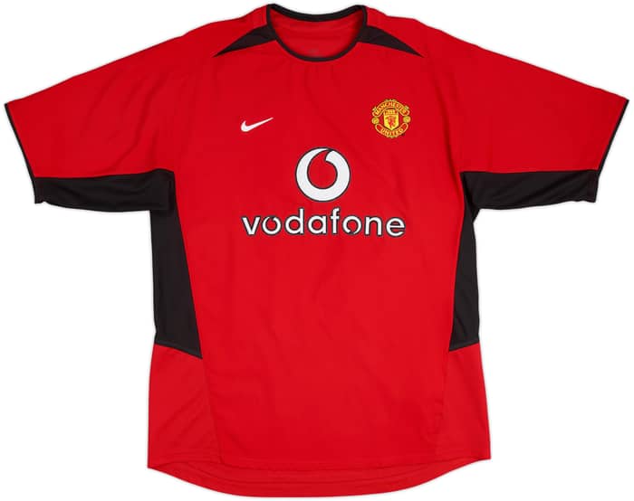 2002-04 Manchester United Home Shirt Beckham #7 - 7/10 - (M)
