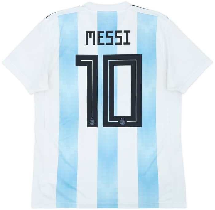 2018-19 Argentina Home Shirt Messi #10 - 5/10 - (M)