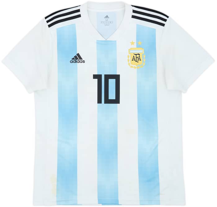 2018-19 Argentina Home Shirt Messi #10 - 5/10 - (M)