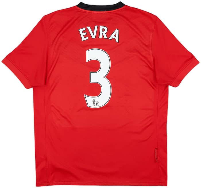 2009-10 Manchester United Home Shirt Evra #3 - 6/10 - (M)