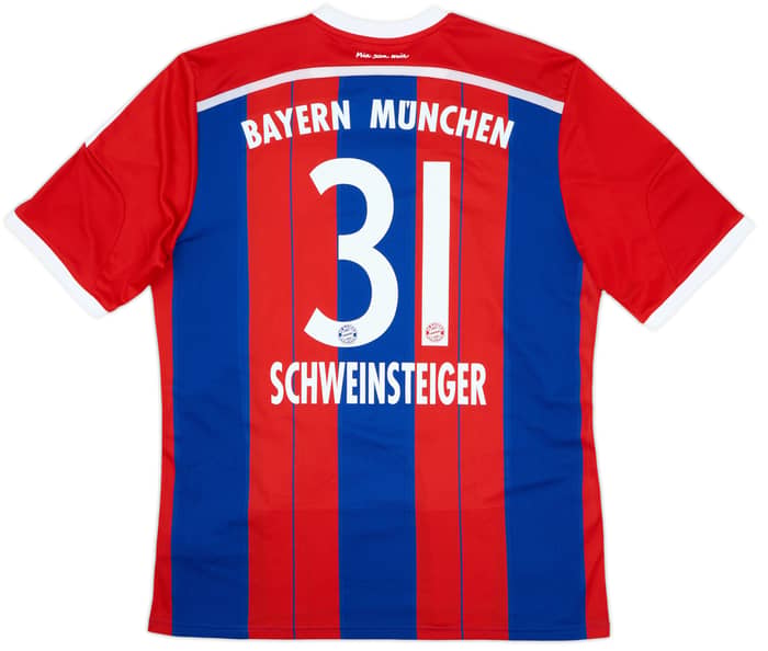 2014-15 Bayern Munich Home Shirt Schweinsteiger #31 - 10/10 - (XL)