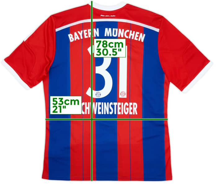 2014-15 Bayern Munich Home Shirt Schweinsteiger #31 - 10/10 - (XL)