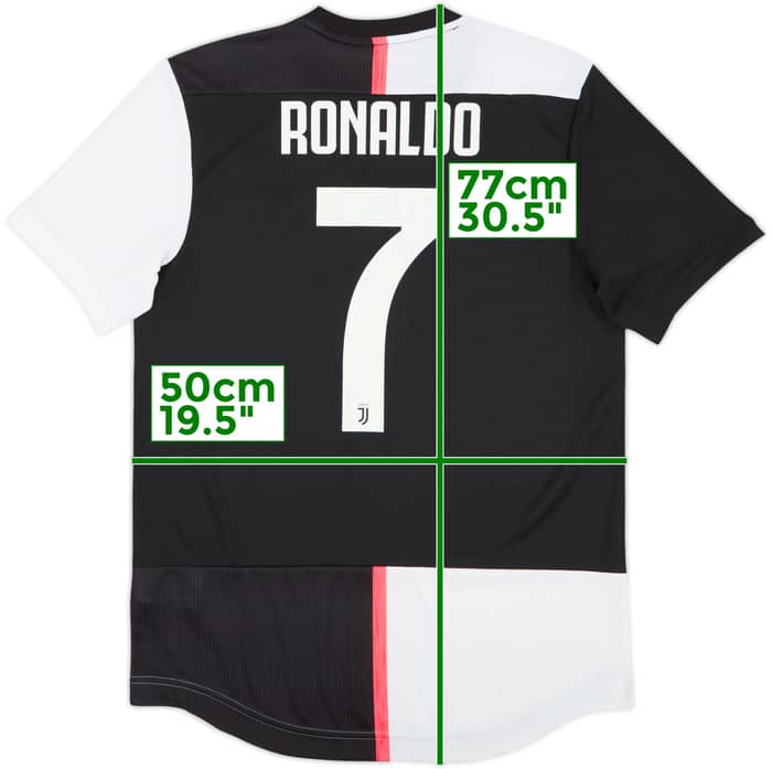 2019-20 Juventus Authentic Home Shirt Ronaldo #7 - 8/10 - (M)