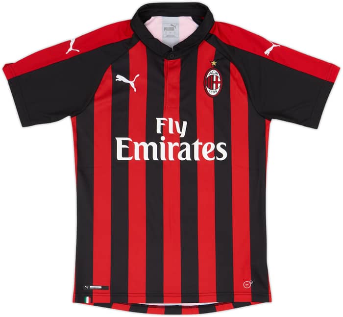 2018-19 AC Milan Home Shirt - 10/10 - (M)