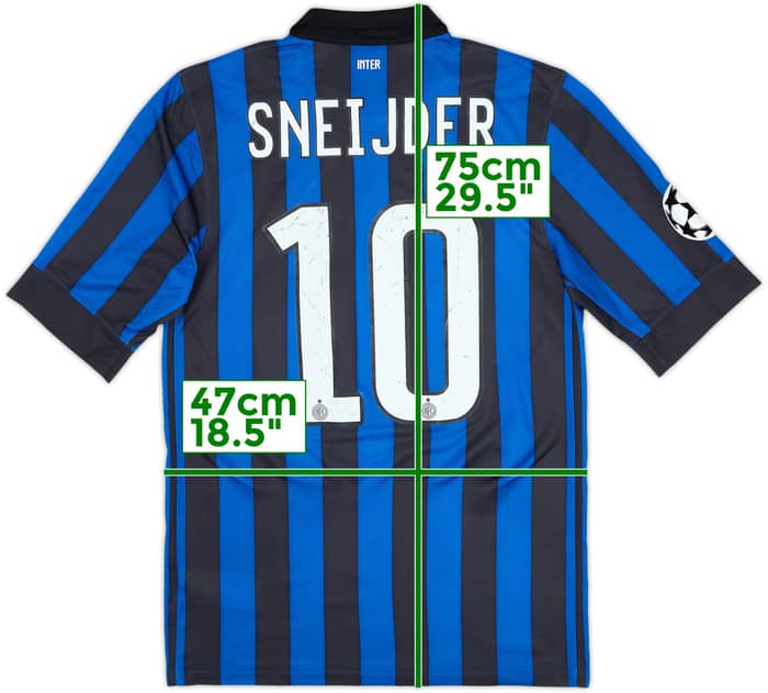 2011-12 Inter Milan Home Shirt Sneijder #10 - 5/10 - (S)