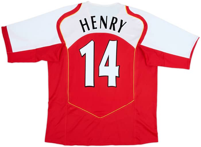 2004-05 Arsenal Home Shirt Henry #14 - 8/10 - (XL)
