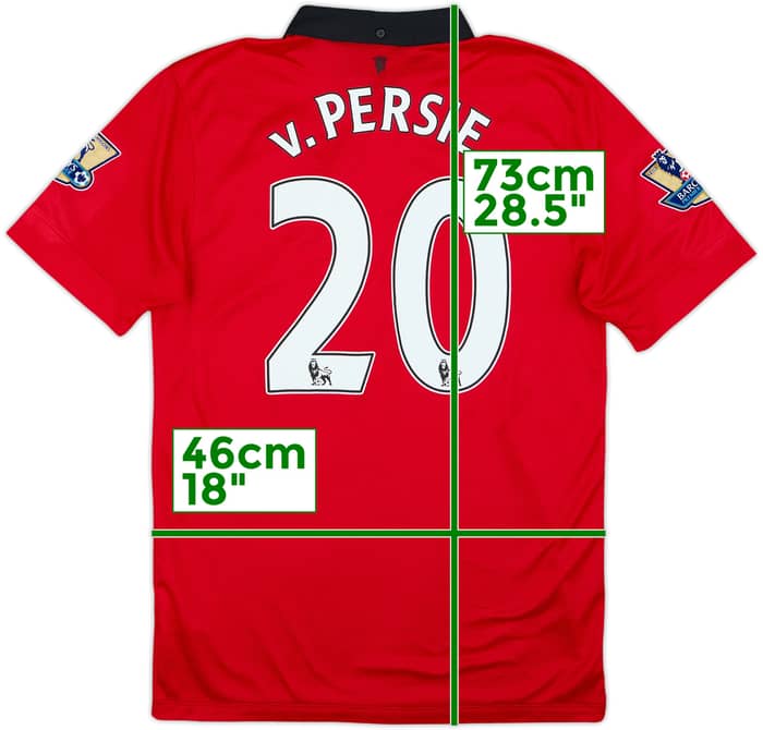 2013-14 Manchester United Home Shirt v.Persie #20 - 9/10 - (S)