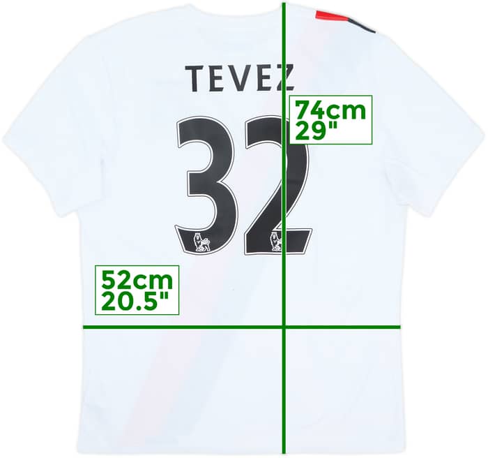 2009-11 Manchester City Third Shirt Tevez #32 - 9/10 - (L)