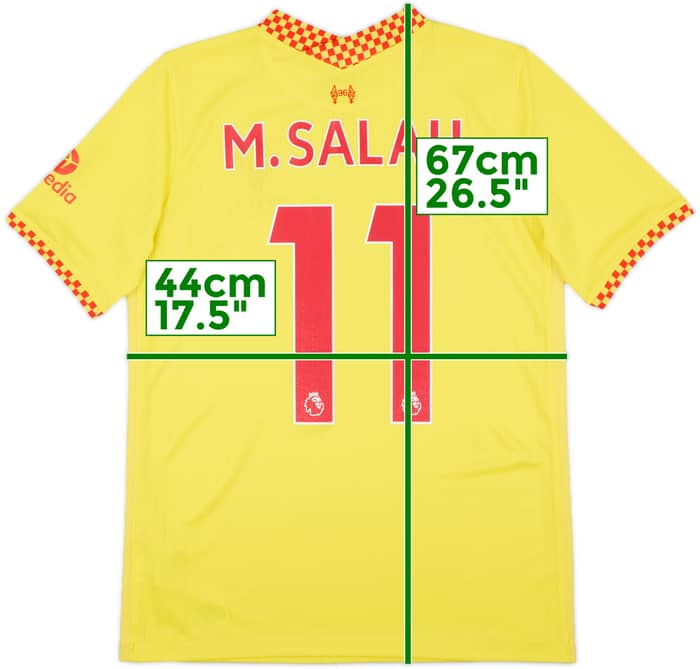 2021-22 Liverpool Third Shirt M.Salah #11 - 9/10 - (XL.Boys)