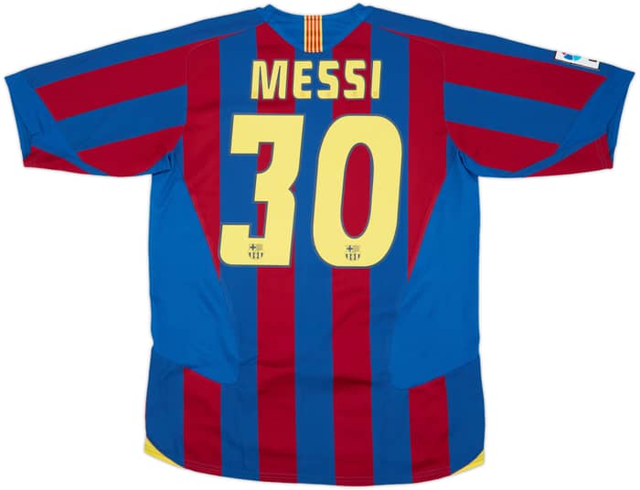 2005-06 Barcelona Home Shirt Messi #30 - 8/10 - (M)