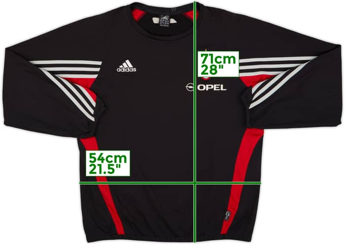 Sudadera adidas versión jugador del AC Milan 2003-04 - 6/10 - (L/XL)