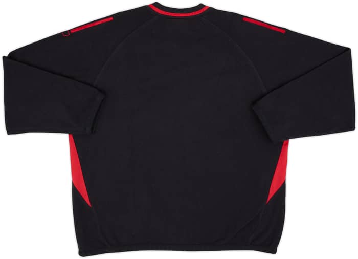 2001-02 Fulham Player Issue adidas Fleece Drill Top #27 - 8/10 - (XL)