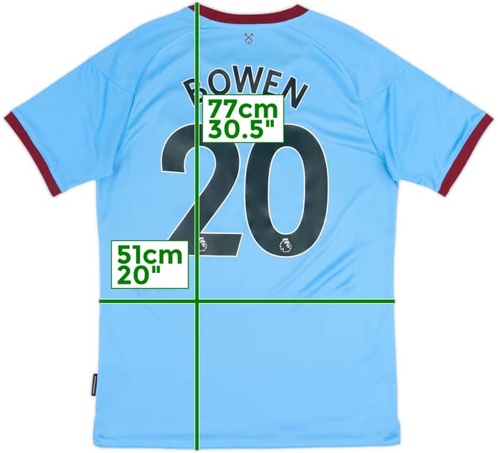 2020-21 West Ham Away Shirt Bowen #20 - 8/10 - (L)
