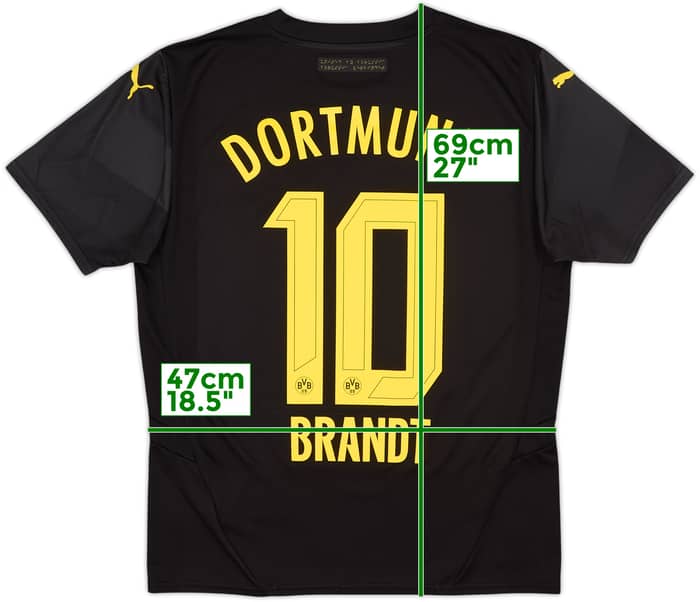 2024-25 Borussia Dortmund Away Shirt Brandt #10 - 9/10 - (M)