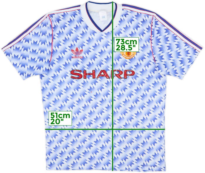 1990-92 Manchester United Away Shirt - 5/10 - (L)