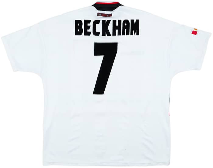 1997-99 Manchester United Away Shirt Beckham #7 - 5/10 - (XXL)