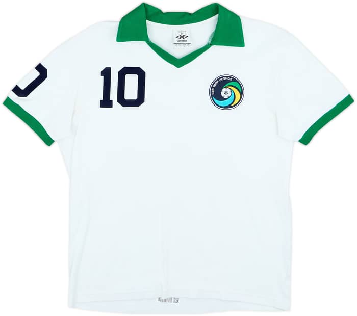 2011 New York Cosmos Umbro '1977 Home' Retro Shirt Pele #10 - 9/10 - (L)