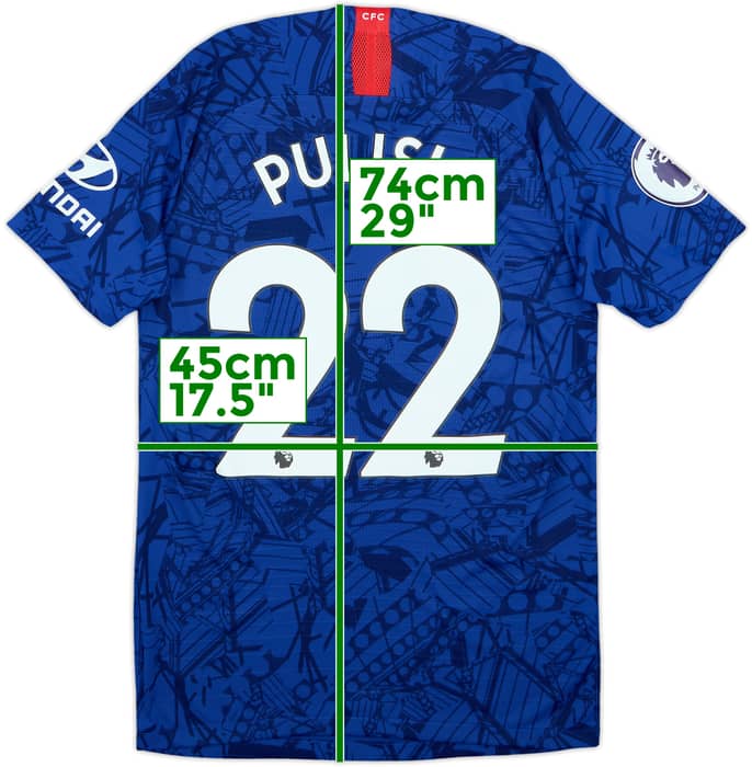 2019-20 Chelsea Authentic Home Shirt Pulisic #22 - 10/10 - (S)