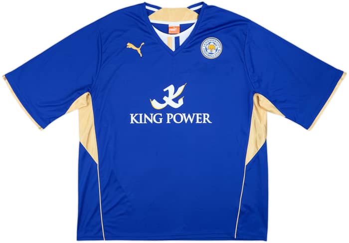 2013-14 Leicester Home Shirt Vardy #9 - 7/10 - (3XL)