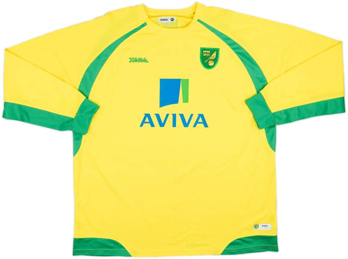 2010-11 Norwich Home L/S Shirt Holt #9 - 8/10 - (XXL)
