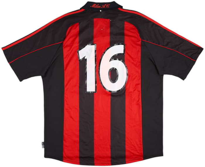 2000-02 AC Milan Maillot match domicile # - 3/10 - (XL)