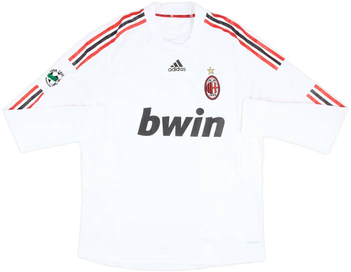 Camiseta de visitante L/S versión jugador del AC Milan 2008-09 # - 8/10 - (XL)