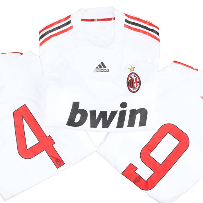 Camiseta de visitante L/S versión jugador del AC Milan 2008-09 # - 8/10 - (XL)