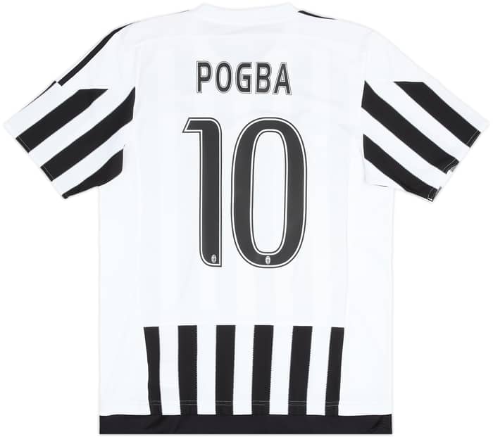 2015-16 Juventus Home Shirt Pogba #10 - 8/10 - (M)