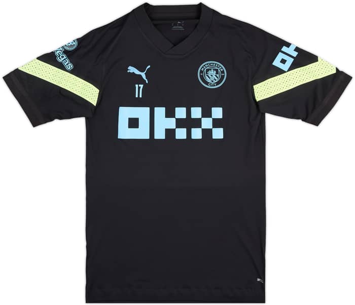 2022-23 Manchester City Player Issue Puma Training Shirt #17 (De Bruyne) - 8/10 - (L)