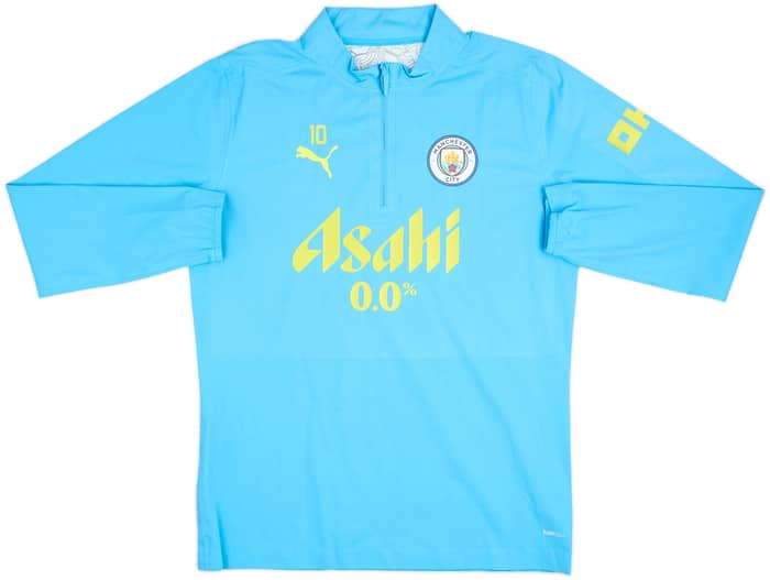 2024-25 Manchester City Player Issue Puma 1/4 Zip Drill Top #10 (Grealish) - 8/10 - (M)