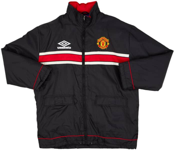 1998-99 Manchester United Umbro Padded Bench Coat - 8/10 - (XL)