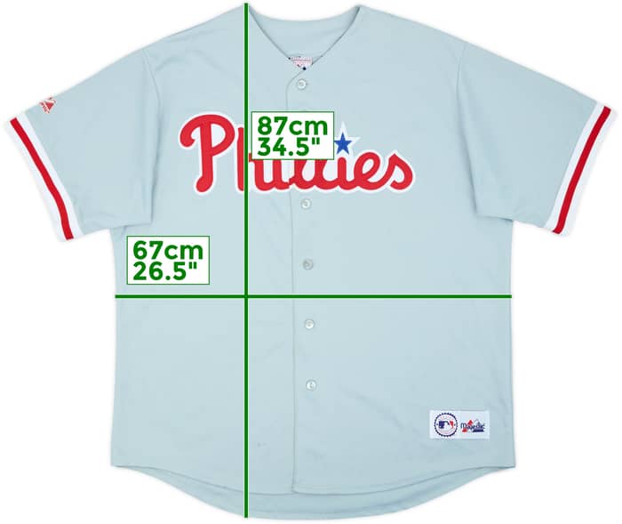 2003-08 Philadelphia Phillies Majestic Away Jersey - 6/10 - (XXL)